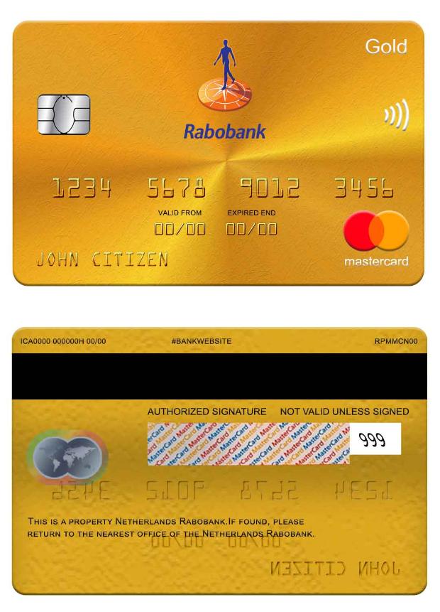 Netherlands Rabobank mastercard gold